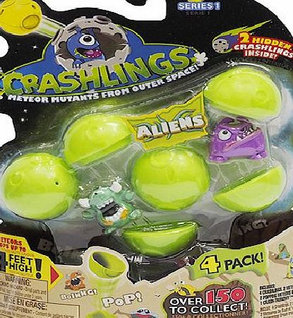 Crashlings Series 1 Aliens 4 Figures Pack