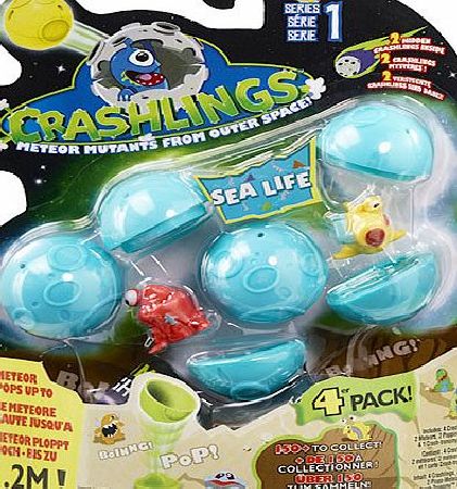 Crashlings Series 1 Sea Life 4 Figures Pack