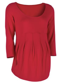 Pleated Jersey Top