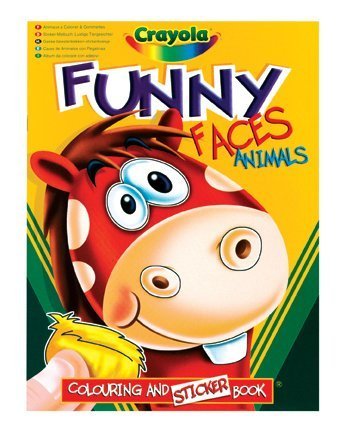 "Funny Faces" Colouring and Sticker Book (People/Animals)