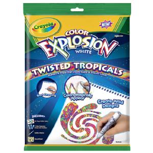 Crayola Colour Explosions White Twisted Tropicals