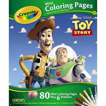 Crayola Mini Colouring Pages - Toy Story