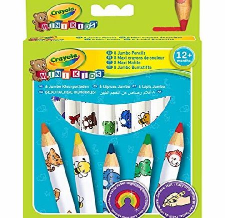 Crayola Mini Kids - Jumbo Decorated Pencils (8 Pack)