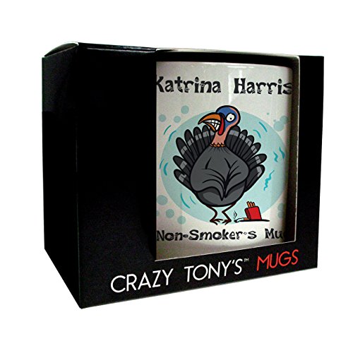 Personalised Stop Smoking Gift, Quit Smoking Mug, Crazy Tonys, Fun Congratulations Presents For Stopping Smoking