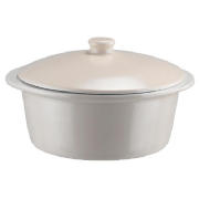 cream two tone Ceramic Stock pot