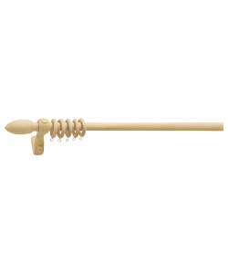 Cream Wooden Curtain Pole