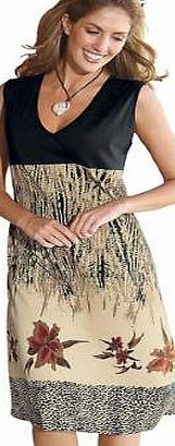 Creation L Empire Line Printed Beach Dress