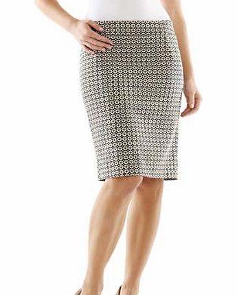 Creation L Printed Pencil Skirt