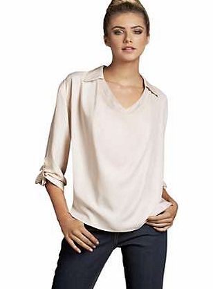 Creation L Silky Throw On Blouse