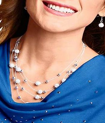 Creation L Sparkling Metal Bead Necklace