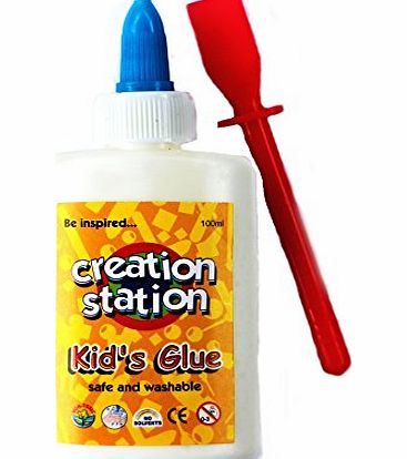 Creation Station 100ml Kids PVA Glue, Safe And Washable