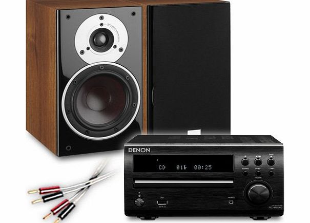 CA-MS40-BW Micro Stereo System (Denon DM39DAB Black + DALI ZENSOR 1 Walnut + 55 QED cable bundle). 2 Year Guarantee + Free next working day delivery (most mainland UK addresses)!