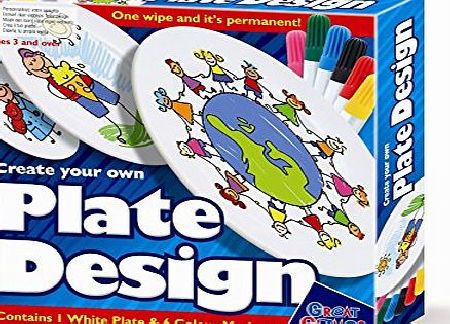 Creative Fingers Create Your Own Plate Design - Markers - Girls Boys Kids Children - Arts amp; Crafts Activity Set - Best Selling Birthday Present Gift Fun Toys amp; Games Idea Age 3 