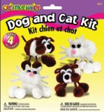 Kids Craft Pom Pom Kit - Cats and Dogs