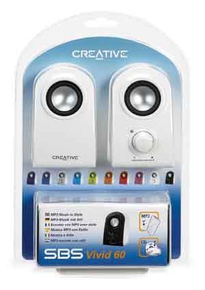 Creative Labs SBS Vivid 60 Portable Speakers -