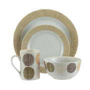 Bamboo Spots 16 Piece Dinner Set