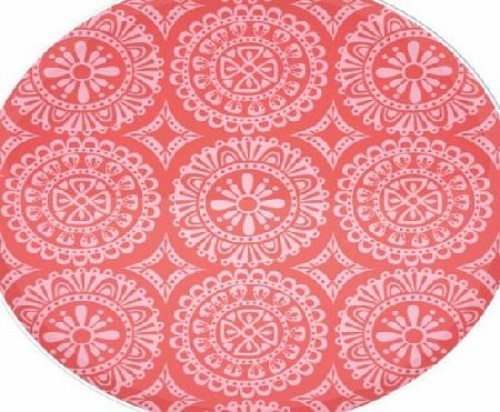 Creative Tops Set of 4 IZA PEARL Garden Party Cha Cha CORAL PATTERN SIDE PLATES Melamine