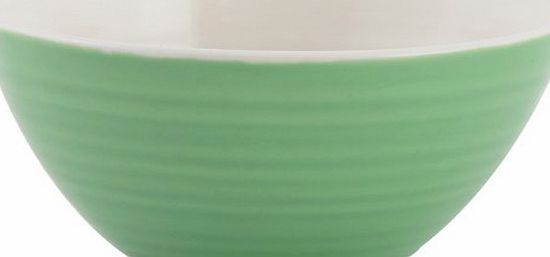 Creative Tops Set of 6 THE WANDERER Green Ribbed STONEWARE BOWLS By Creative Tops