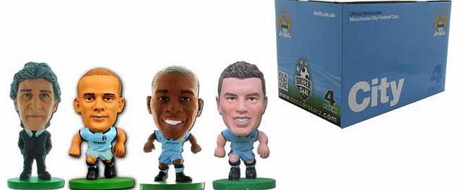 Creative Toys Company Soccerstarz Manchester City 4 Pack Blister Box A