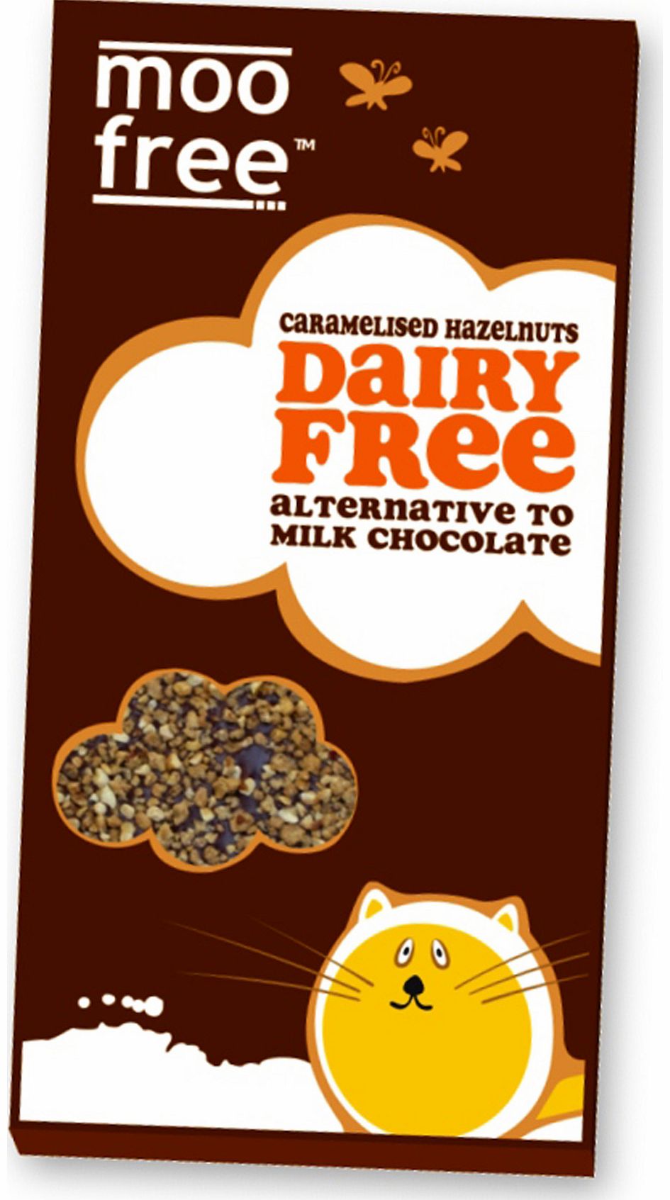 Dairy Free Caramelised Hazelnut Nibs Chocolate Bar