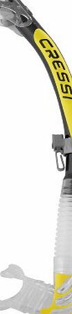 Cressi Alpha Ultra Dry Diving Snorkel - Black/Yellow