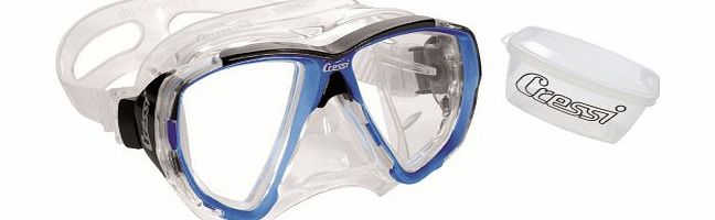 Cressi Big Eyes Scuba Diving and Snorkeling Mask - Blue