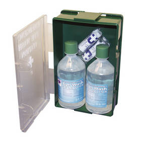 Crest Standard Double Eye Wash Cabinet Complete