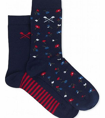 Crew Clothing 2 Pack Ditsy Floral Sock