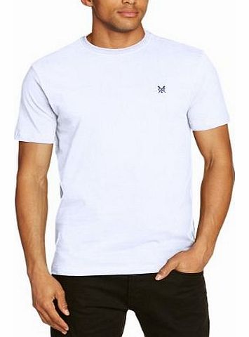 Mens Classic Crew Neck Short Sleeve T-Shirt, Optic White, Medium