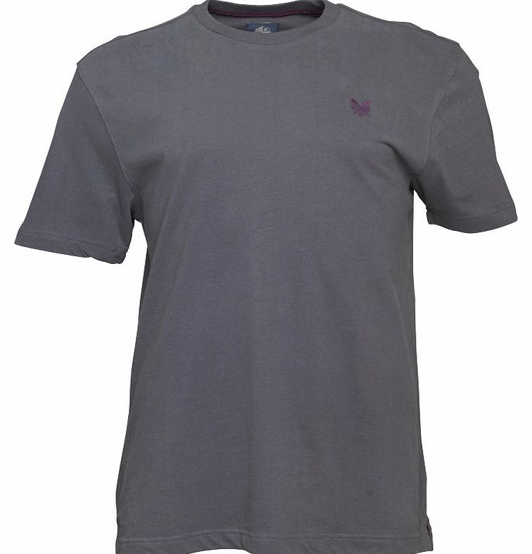 Crew Clothing Mens Classic Plain T-Shirt Charcoal