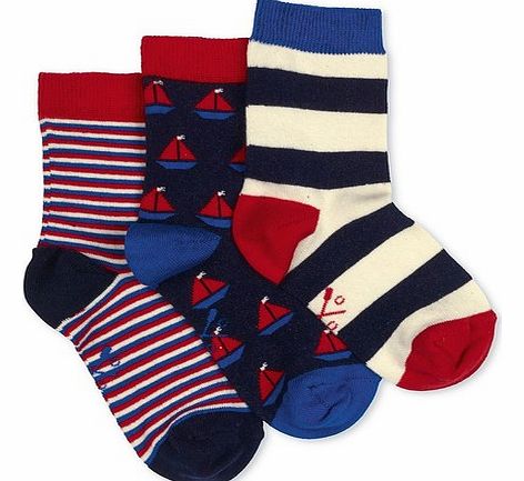 Sailor Boy 3 Pack Sock Set
