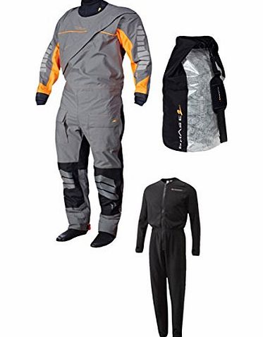 Crewsaver JUNIOR J5 Phase 2 Drysuit FLEECE amp; Drybag Grey/Orange 6923