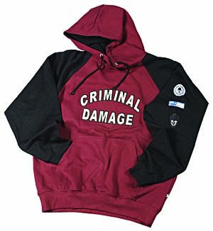 Criminal Damage C D 28 Hooded Sweatshirt
