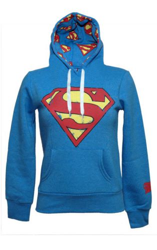 Criminal Damage Ladies Superman Fleeced Hoodie from Criminal Damage