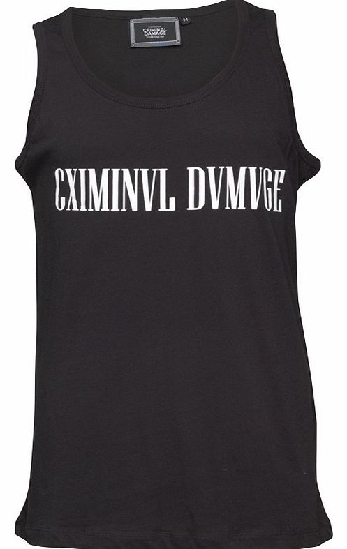 Criminal Damage Mens Logo T-Shirt Black