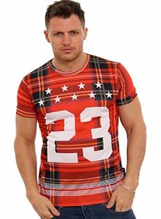 Criminal Damage Tartan T-Shirt