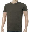 Criminal Khaki Slim Fit Cotton T-Shirt