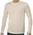 Criminal White Long Sleeve Slim Fit T-Shirt