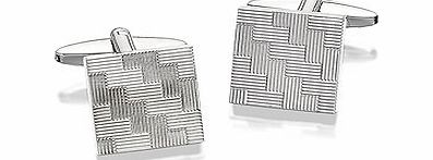 Criss Cross Square Cufflinks - 015351