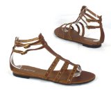 Garage Shoes - Fuji - Womens Flat Sandal - Brown Size 8 UK