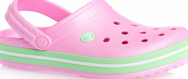 Crocs Girls Crocs Crocband Sandals - Carnation/Green