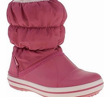 Crocs kids crocs pink winter puff boot girls toddler
