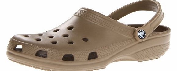 Crocs Unisex-Adult Classic Clogs, Khaki, 11 UK