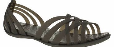 Crocs womens crocs black huarache flat sandals