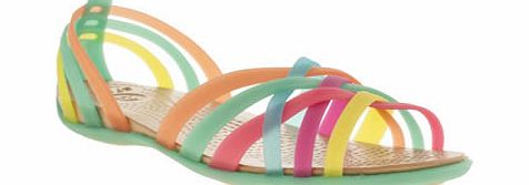 Crocs womens crocs multi huarache flat sandals