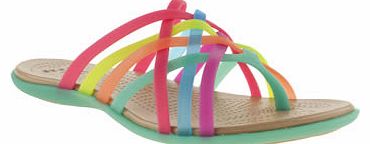 womens crocs multi huarache flip flop sandals