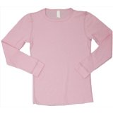 American Apparel - Youth Boys Baby Thermal Long Sleeve T, Light Pink, 10