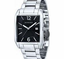 Cross Mens Gotham Black Silver Watch