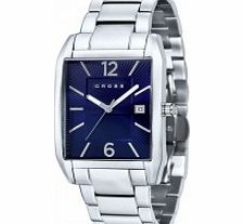Cross Mens Gotham Blue Silver Watch