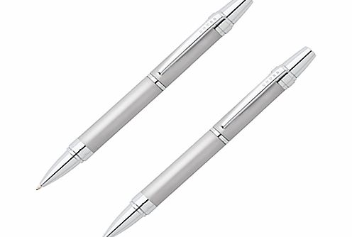 Cross Nile Ballpoint Pen and Pencil Set, Chrome